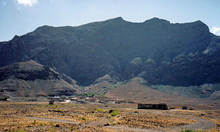 Madeiral village in Cape Verde