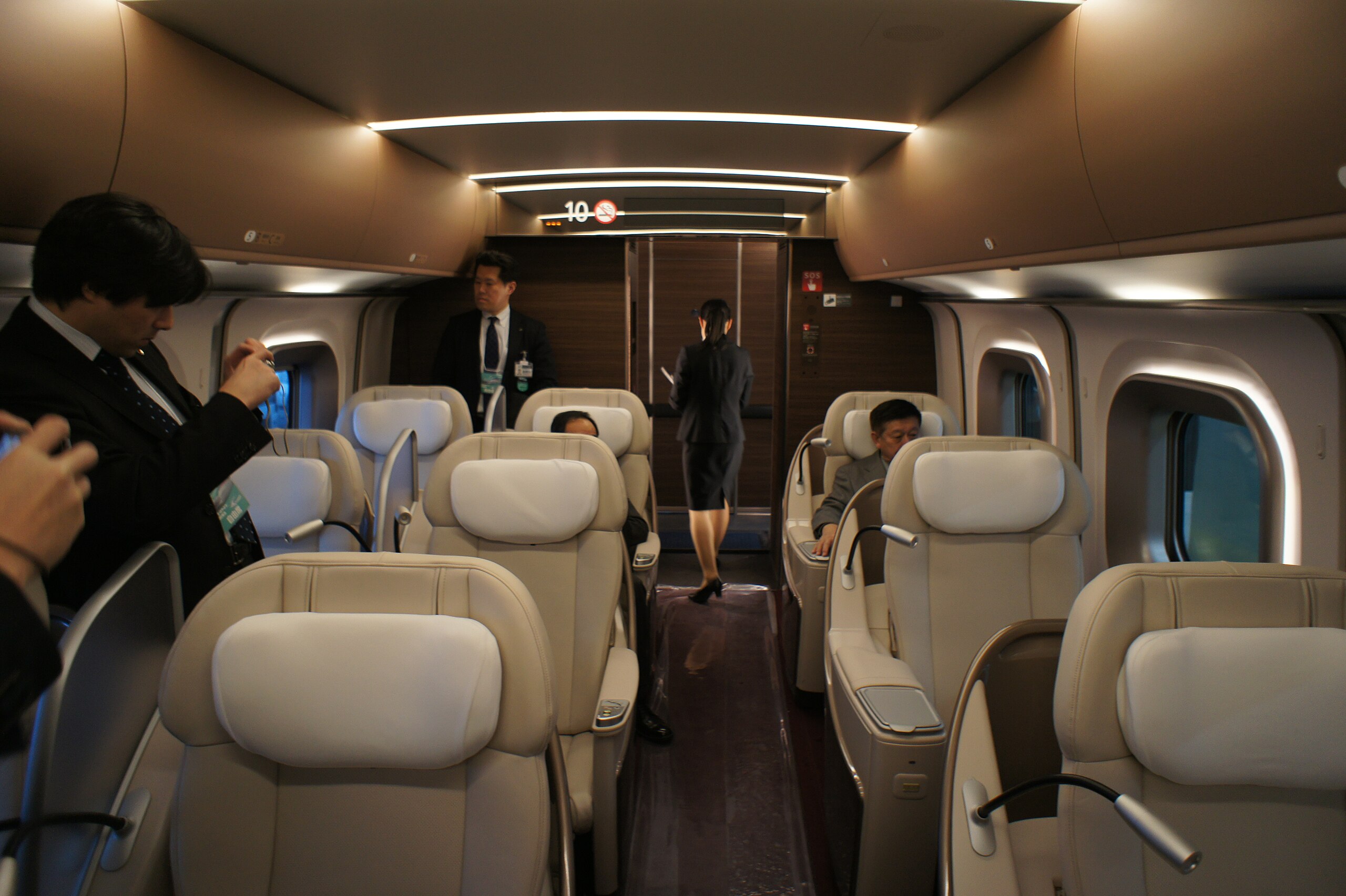 bullet train interior first class