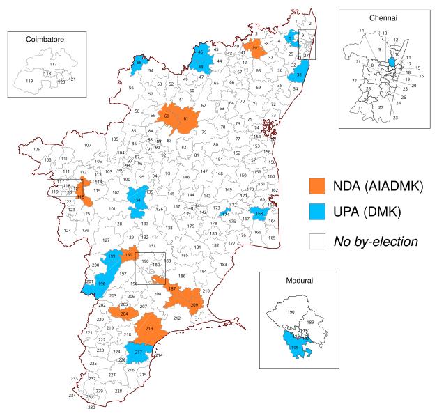 File:2019 Tamil Nadu Legislative Assembly by-elections (national colours).svg