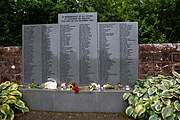 The Garden of Rememberance in Lockerbie, Scotland. It is a cemetery memorial for the victims of Pan Am Flight 103 on December 21, 1988.