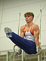 * Nomination: Still rings exercise during the MAG apparatus finals at the Wase Gymcup 2023 in Melsele. By User:DerHexer --Augustgeyler 08:53, 26 June 2024 (UTC) * * Review needed