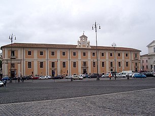 The facade of the hospital by Giacomo Mola overlooking Piazza di San Giovanni in Laterano. 202OspedaleSGiovanni.JPG
