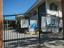 Gates of a public high school in Baliuag, Bulacan closed due to the suspension of classes 689Baliuag enhanced community quarantine 47.jpg