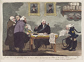 A noble lord, on an approaching peace, too busy to attend to the expenditure of a million of the public money by James Gillray.jpg