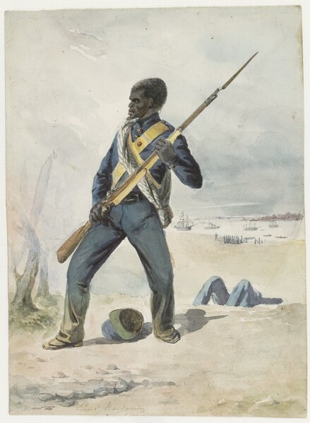 File:Afrikaanse soldaat, KITLV 36B187.tiff