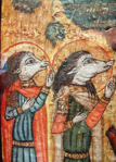 Coptic icon of the saints Ahrakas and Augani