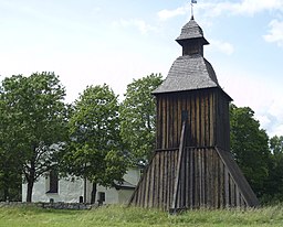 Klokketårnet ved Ålands kirke.