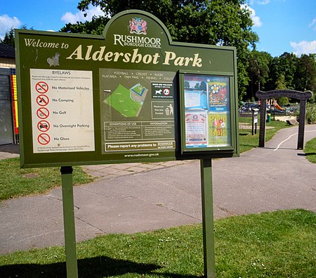 Aldershot Park Signage