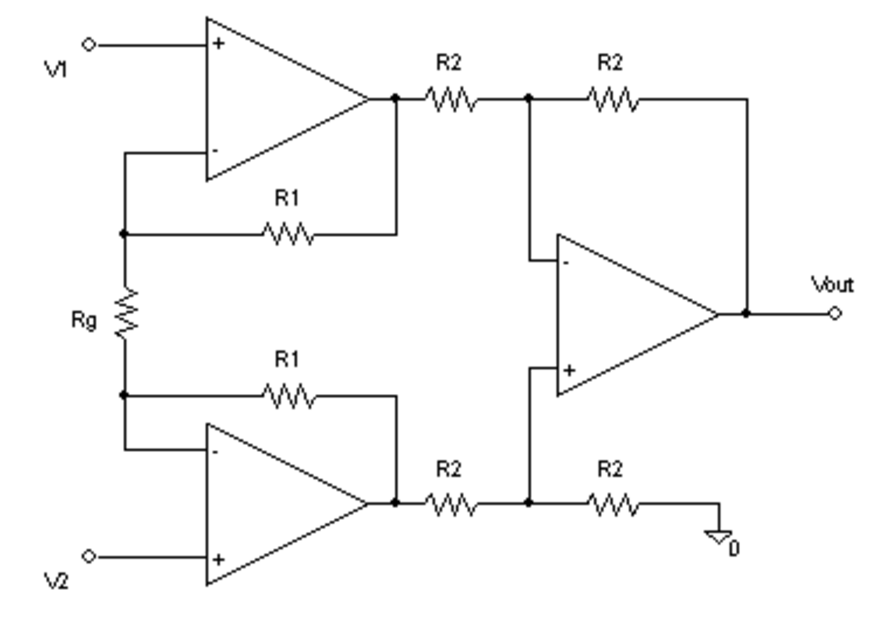 Схема диф усилителя на оу