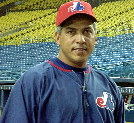 Andrés Galarraga, pictured here in 2002, also played with the Expos from 1985 to 1991.