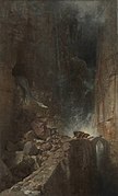 Drachen in einer Felsenschlucht, 1870