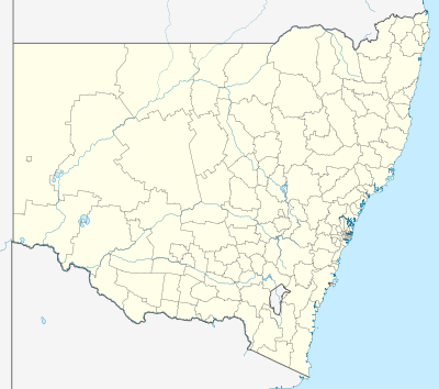 Mapa de localización de Nueva Gales del Sur