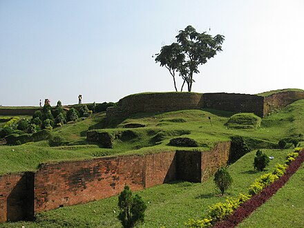 Ramparts of the Mahasthangarh citadel, a few miles from Bogra