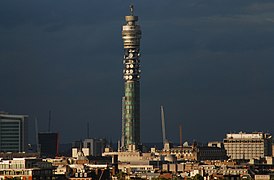BT Tower from Queen's Tower, 2007