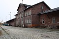 Abbruchgefährdetes Gebäude des ehemaligen Güterbahnhofs