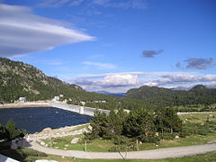 Le barrage du lac des Bouillouses.