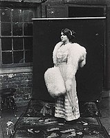 Storyville Girl Posing Out of Doors, asi 1912