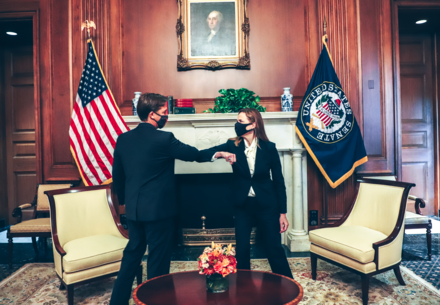Sasse meets with Supreme Court nominee Amy Coney Barrett in October 2020