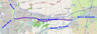 Verlauf der Beneden-Merwede