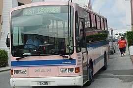 Рожеві автобуси — візитівка громадського транспорту Бермудів