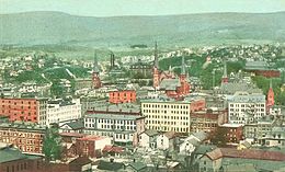 Bird's eye view of North Adams in 1905