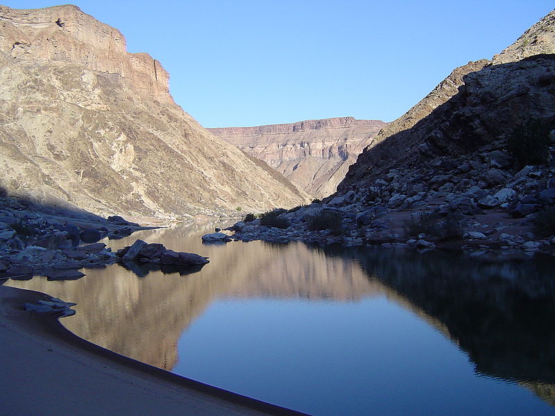 File:Bottom of Fish River Canyon.JPG