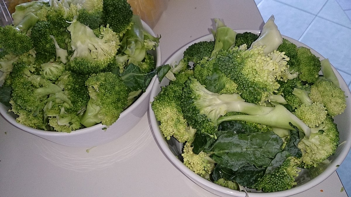 Brocoli al vapor en microondas