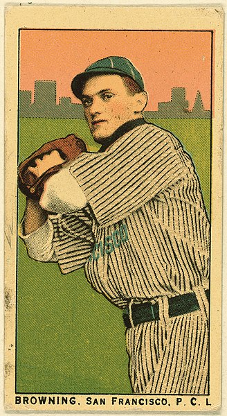 File:Browning, San Francisco Team, baseball card portrait LCCN2008677332.jpg