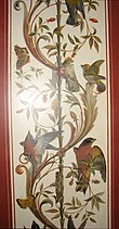 Detail of song birds and butterflies in Brumidi Corridor. BrumidiCorridorDetail1.jpg