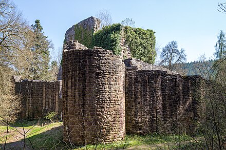 Ruined Waldeck Castle near Calw in the Black Forest Burgruine Waldeck (1).jpg