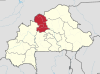 Localisation de la région du Nord au Burkina Faso.