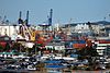 The bustling port of Busan