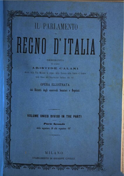 File:Calani - Il Parlamento del Regno d'Italia, vol 2.pdf