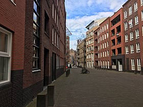 De Calilopestraat, gezien vanaf het Muzenplein