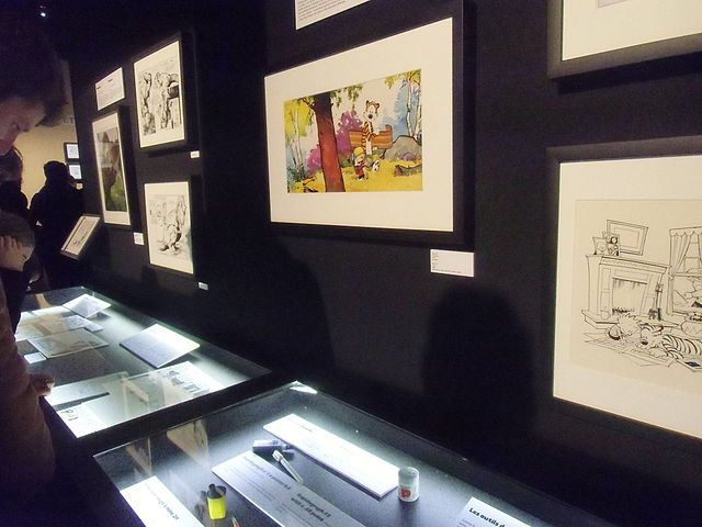 Exposición de arte de Calvin y Hobbes