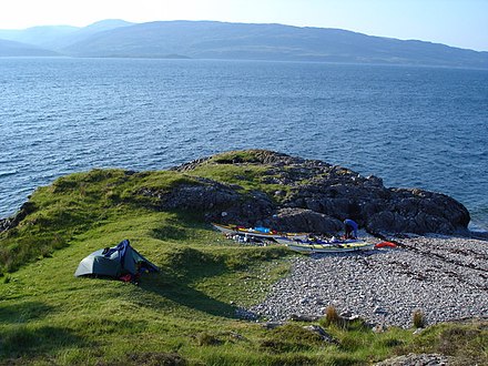 Camping by the beach