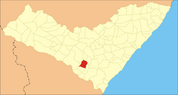 Localização de Campo Grande em Alagoas
