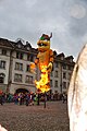 Carnaval des Bolzes in Fribourg 2024 Rababou in fire 02