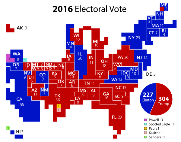 Cartogram—2016 Electoral Vote.svg