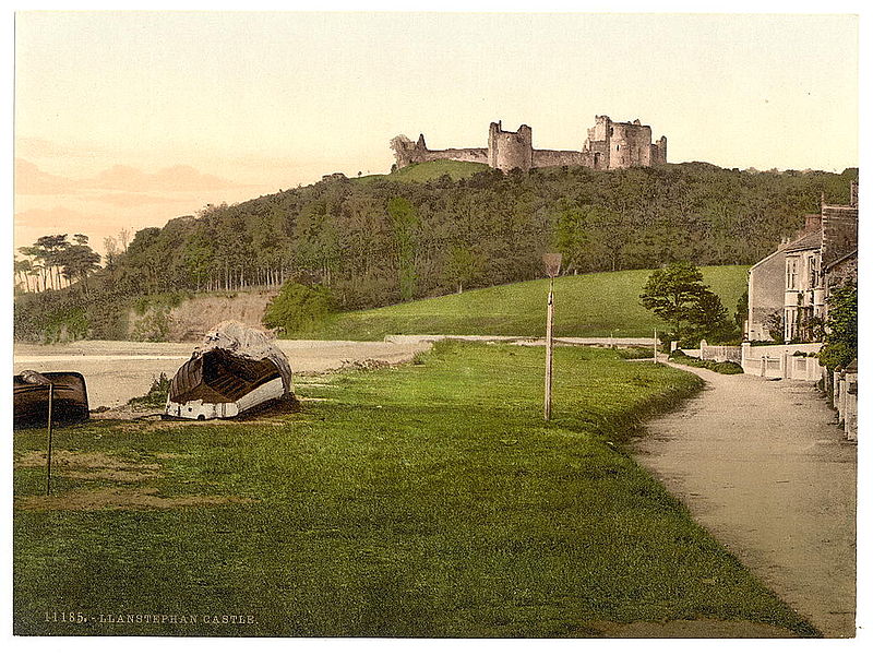 File:Castle, Llanstephen (i.e. Llansteffan), Wales (LOC).jpg