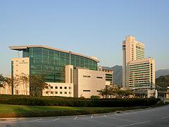 Cathay Pacific City, the headquarters of Cathay Pacific.