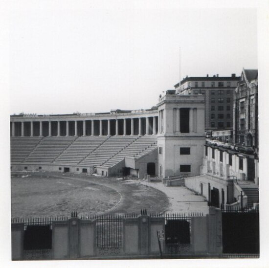 Lewisohn Stadium in 1973, just before demolition
