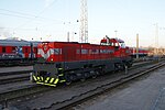 在立陶宛维尔纽斯的ChME-3ME型6750号柴油调车机车