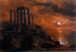 Thumbnail for File:Charles Ross - Temple of Poseidon at Cape Sounion.png