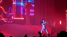 Charli XCX performing "Yuck" on tour Charli XCX Yuck (Crash Tour).jpg