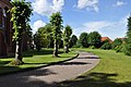 Deutsch: Freifläche vor der Christuskirche in Hemmoor-Warstade. This is a photograph of an architectural monument. It is on the list of cultural monuments of Hemmoor, no. 35.202.200.017.