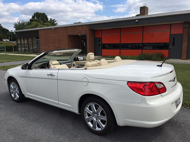 Chrysler Sebring JS convertible with top down