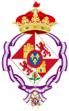 Coat of Arms of Spanish Infantas (1700-1931), Ornaments as single women.svg