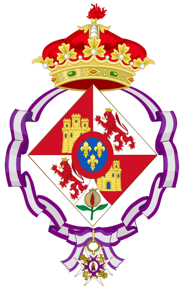 File:Coat of Arms of Spanish Infantas (1700-1931), Ornaments as single women.svg