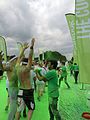 English: The green zone of The Color Run in Munich, Germany on 30.06.2013